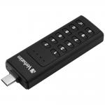 Memorie USB Verbatim, Cu Keypad, 128GB, USB-C 3.2 Gen 1, Negru 4 - lerato.ro