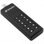 Memorie USB Verbatim, Cu Keypad, 128GB, USB-C 3.2 Gen 1, Negru 5 - lerato.ro