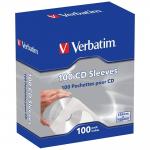 Set 100 plicuri din hartie cu fereastra pentru CD Verbatim, 126 x 126 mm, Alb 2 - lerato.ro