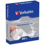 Set 50 plicuri din hartie cu fereastra pentru CD Verbatim, 125 x 125 x 25 mm, Alb 2 - lerato.ro