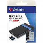Rack extern HDD si SSD 2.5 inch Verbatim Enclosure Kit Store n Go, 5Gbps, USB 3.2 Gen 1, Negru 8 - lerato.ro