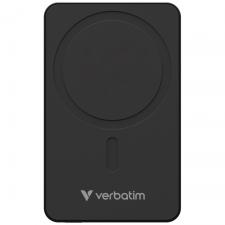 Baterie externa 10000 mAh Verbatim Charge n Go Essentials, Wireless Charging 15W, USB-C 20W, Negru