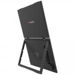 Monitor portabil dual Verbatim Essentials, IPS, 15.6 inch, Full HD, 60Hz, Difuzor integrat, USB-C / Mini HDMI, Negru 4 - lerato.ro