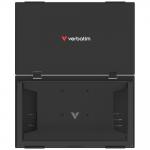 Monitor portabil dual Verbatim Essentials, IPS, 15.6 inch, Full HD, 60Hz, Difuzor integrat, USB-C / Mini HDMI, Negru 6 - lerato.ro