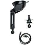 Suport auto Verbatim FWC-01, Dashboard / Windshield / Air Vent Mount, Incarcare Wireless 15W, Negru 6 - lerato.ro