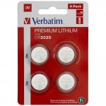 Set 4 baterii Verbatim Lithium 49532, CR2025, 3V, Argintiu 2 - lerato.ro