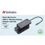 Trasmitator Wireless Display Verbatim Share My Screen 32146, 1080p, 5 Gb/s, USB-C / USB-A, Negru 6 - lerato.ro