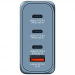 Incarcator retea Verbatim GNC-100, 100W, 3A, 3xUSB-C, 1xUSB-A, Gri 4 - lerato.ro