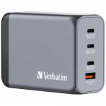 Incarcator retea Verbatim GNC-240, 240W, 5A, 3xUSB-C, 1xUSB-A, Gri 2 - lerato.ro