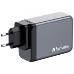 Incarcator retea Verbatim GNC-240, 240W, 5A, 3xUSB-C, 1xUSB-A, Gri 4 - lerato.ro