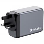 Incarcator retea Verbatim GNC-240, 240W, 5A, 3xUSB-C, 1xUSB-A, Gri 5 - lerato.ro