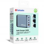 Incarcator retea Verbatim GNC-240, 240W, 5A, 3xUSB-C, 1xUSB-A, Gri 8 - lerato.ro