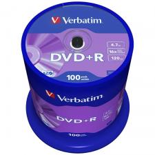 Set 100 bucati Verbatim DVD+R, 4.7GB, Viteza 16x, Silver