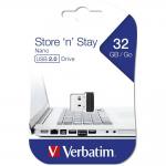 Memorie USB Verbatim Store n Stay Nano, 32GB, USB 2.0, USB-A, Negru 6 - lerato.ro