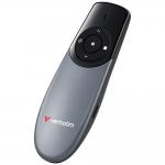 Presenter multifunctional Verbatim Focus, 2.4GHz, USB-C, 250 mAh, Red Laser Pointer, Universal, Gri 3 - lerato.ro