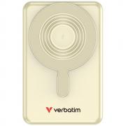 Baterie externa 10000 mAh Verbatim Charge n Go, 18W, Incarcare Wireless 15W, 2 x Cablu USB-C, Gold