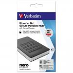 HDD extern cu tastatura Verbatim Store n Go , 2TB, USB 3.1 Gen1, Negru 9 - lerato.ro