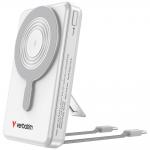 Baterie externa 10000 mAh Verbatim Charge n Go, 18W, Incarcare Wireless 15W, 2 x Cablu USB-C, Silver 3 - lerato.ro