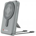 Baterie externa 10000 mAh Verbatim Charge n Go, 18W, Incarcare Wireless 15W, 2 x Cablu USB-C, Gri 3 - lerato.ro