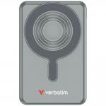 Baterie externa 10000 mAh Verbatim Charge n Go, 18W, Incarcare Wireless 15W, 2 x Cablu USB-C, Gri 2 - lerato.ro