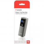 Baterie externa portabila Verbatim Charge n Go, 27000 mAh, 140W, 2x USB-C, 1x USB-A, Quick Charging 3.0, Gri 17 - lerato.ro