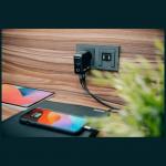 Incarcator retea Verbatim Mini GaN, 1xUSB-A, 2xUSB-C, 100W, Quick Charging, Negru 4 - lerato.ro