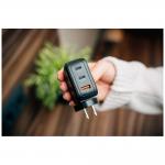 Incarcator retea Verbatim Mini GaN, 1xUSB-A, 2xUSB-C, 65W, Quick Charging, Negru 4 - lerato.ro