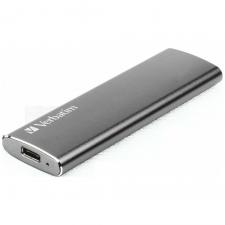 SSD extern portabil Verbatim Vx500, 480GB, USB-C, dimensiuni: 92 × 29 × 9 mm, greutate: 29g, Gri