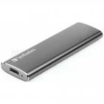 SSD extern portabil Verbatim Vx500, 240GB, USB-C, dimensiuni: 92 × 29 × 9 mm, greutate: 29g, Gri 2 - lerato.ro