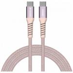 Cablu pentru incarcare si transfer de date Verbatim Sync & Charge, 2x USB-C, 100W, 480Mbps, 1.2m, Roz 2 - lerato.ro