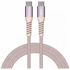 Cablu pentru incarcare si transfer de date Verbatim Sync & Charge, 2x USB-C, 100W, 480Mbps, 1.2m, Roz