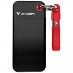 SSD extern portabil Verbatim cu breloc, 256GB, USB-C 3.2, 96.1 x 45.1 x 10 mm, 10Gb/s, Negru/Rosu 2 - lerato.ro