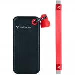 SSD extern portabil Verbatim cu breloc, 256GB, USB-C 3.2, 96.1 x 45.1 x 10 mm, 10Gb/s, Negru/Rosu 3 - lerato.ro