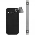 SSD extern portabil Verbatim cu breloc, 256GB, USB-C 3.2, 96.1 x 45.1 x 10 mm, 10Gb/s, Negru/Gri 3 - lerato.ro