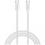 Cablu pentru incarcare si transfer de date Verbatim Sync & Charge, USB-C la USB-C, 100W, 480 Mbps, 3m, Alb 2 - lerato.ro