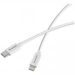 Set 2 cabluri pentru incarcare si transfer de date Verbatim Sync & Charge, USB-C la Lightning, 27W, 480 Mbps, 1m, Alb / Negru 4 - lerato.ro
