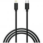 Set 2 cabluri pentru incarcare si transfer de date Verbatim Sync & Charge, USB-C la Lightning, 27W, 480 Mbps, 1m, Alb / Negru 5 - lerato.ro