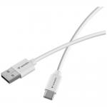 Set 2 cabluri pentru incarcare si transfer de date Verbatim Sync & Charge, USB-A la USB-C, 18W, 480 Mbps, 1m, Alb / Negru 4 - lerato.ro
