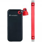 SSD portabil Verbatim Pocket, 512GB, 1000MB/s scriere, 1000MB/s citire, USB 3.2 Gen 2, Negru / Rosu 4 - lerato.ro