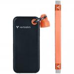 SSD portabil Verbatim Pocket, 512GB, 1000MB/s scriere, 1000MB/s citire, USB-C 3.2 Gen 2, Negru / Portocaliu 4 - lerato.ro