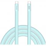 Cablu pentru incarcare si transfer de date Verbatim Sync & Charge SoftTouch, 2x USB-C, 100W, 1.2m, Light Blue 2 - lerato.ro