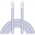 Cablu pentru incarcare si transfer de date Verbatim Sync & Charge SoftTouch, 2x USB-C, 60W, 1.2m, Violet 2 - lerato.ro