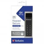 Memorie USB Verbatim Keypad Secure, USB-C 3.1 Gen 1, 64GB, Negru 7 - lerato.ro
