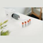 Set 4 baterii reincarcabile Verbatim, AA , 2100mAh, 1.5V, USB-C, Alb / Rosu 6 - lerato.ro