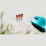 Set 4 baterii reincarcabile Verbatim, AAA, 500mAh, 1.5V, USB-C, Alb / Rosu 5 - lerato.ro