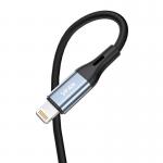 Adaptor audio Vipfan L05, Lightning la Jack 3.5mm tata, Lungime 1m, Negru / Gri 3 - lerato.ro