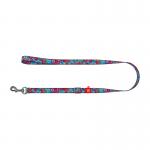 Lesa WAUDOG Pattern Summer pentru caini, Marime M, Ajustabila 152-183cm, Latime 20 mm, Multicolor 3 - lerato.ro
