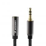 Cablu audio prelungitor Wozinsky WHEACB-3M, Jack 3.5 mama la Jack 3.5 tata, 3m, Negru 10 - lerato.ro