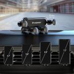 Suport auto Wozinsky WCH-05, Air Vent Mount, Rotire 360 grade, Negru 18 - lerato.ro