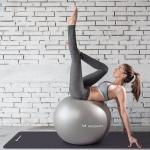 [SuperDEAL] Saltea fitness Therabody Yoga Mat + Minge gimnastica Wozinsky + Set 5 benzi elastice Wozinsky